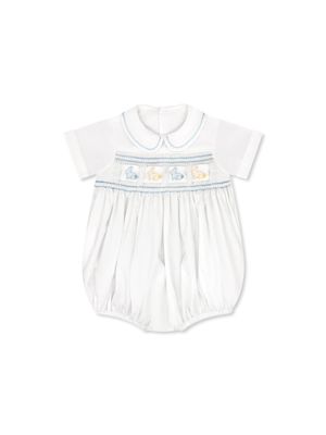 Noah Ribbon Bubble, Blessings White/ Beaumont Blue