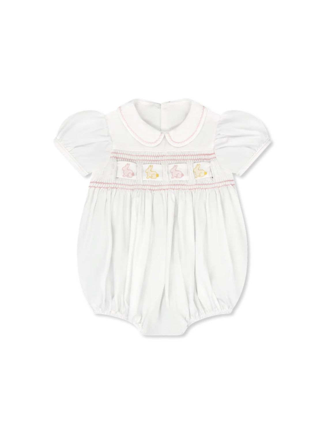 Ruth Ribbon Bubble, Blessing White/Pleasant Pink