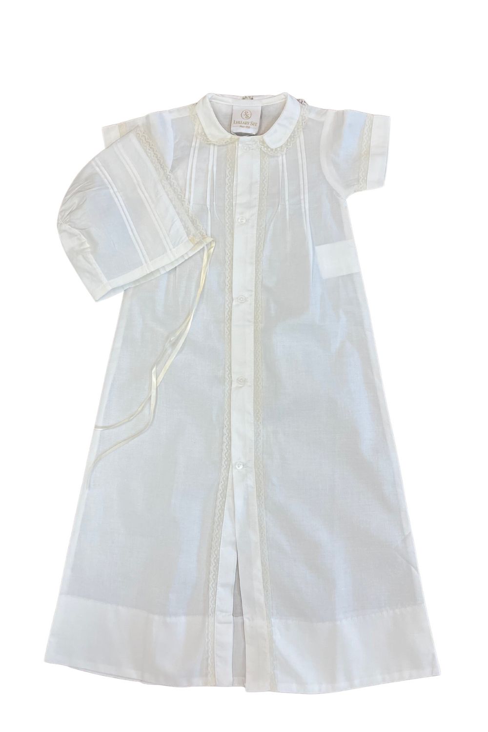 Graham Daygown w/ Hat Blessing White/Ecru