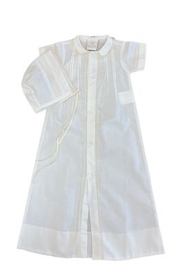 Graham Daygown w/ Hat Blessing White/Ecru
