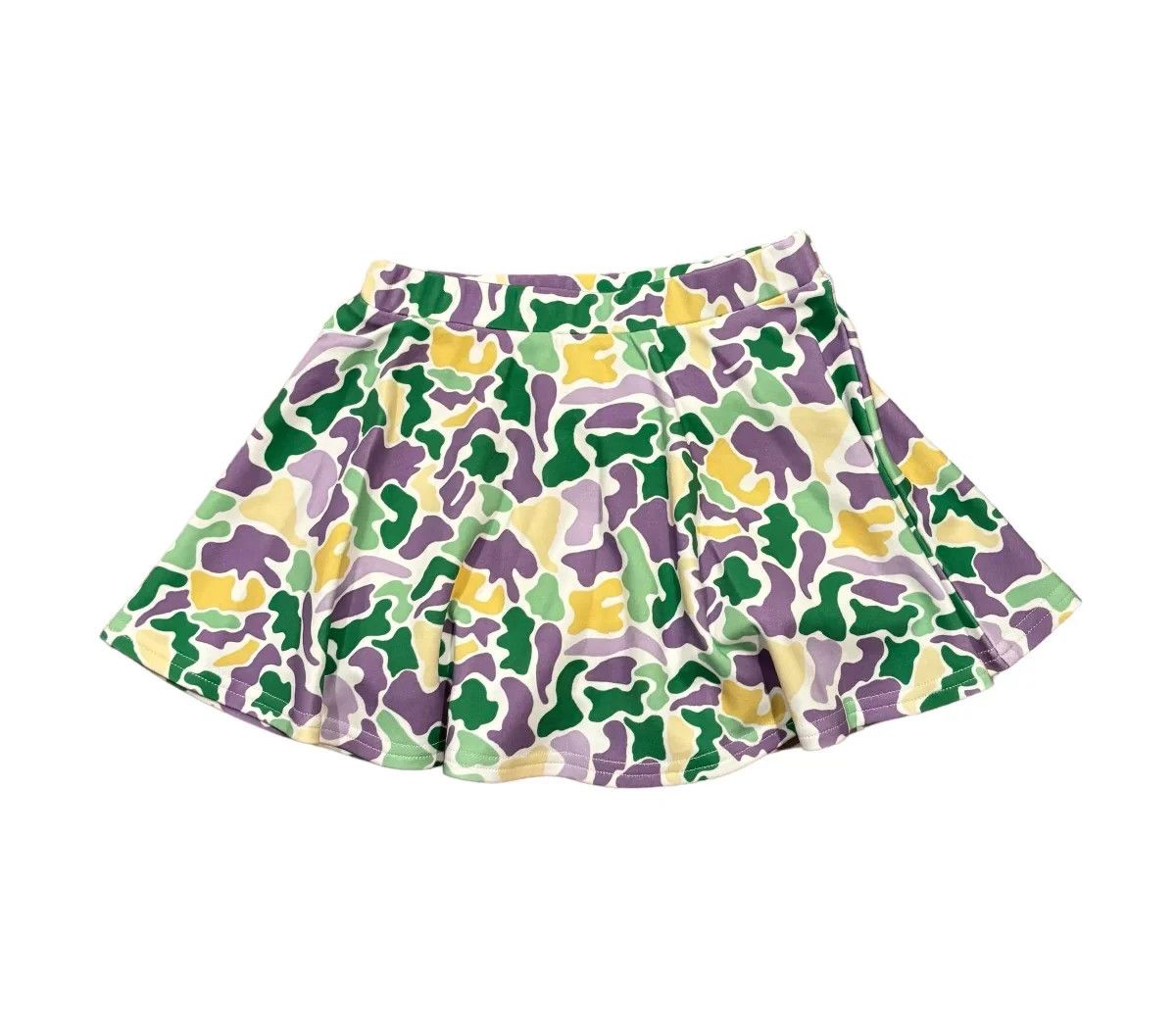 Mardi Gras Camo Skirt