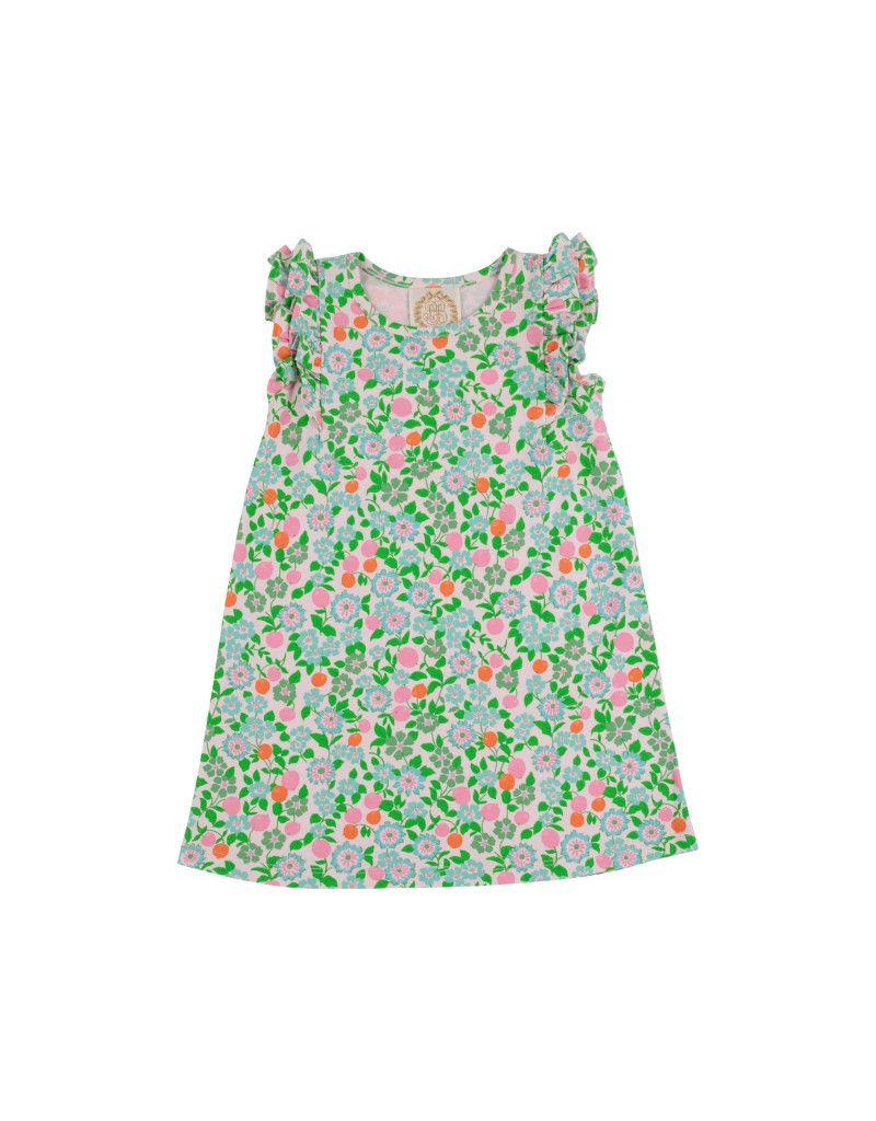 Ruehling Ruffle Dress, Natchez Nectarines