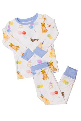 Dog Party 2 Piece Pajama, Blue