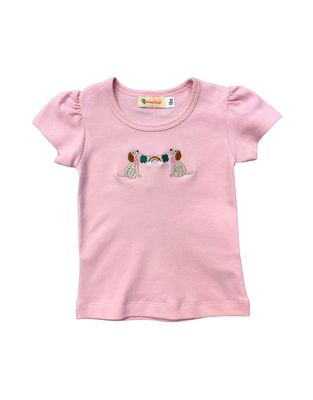 Pink Shirt with Lab Shamrock Embroidery