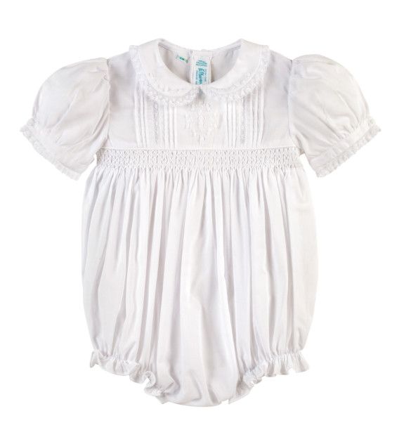 Girls White Wedding Romper