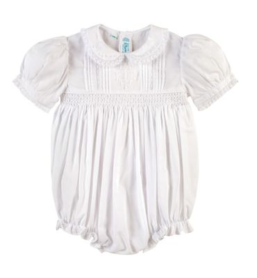 Girls White Wedding Romper