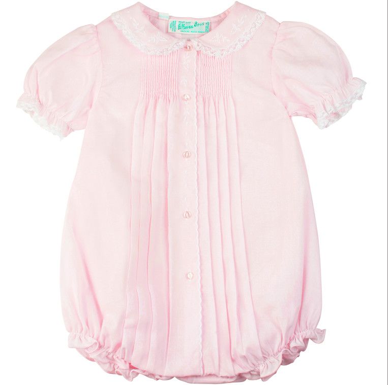Pink Scalloped Open Front Bubble