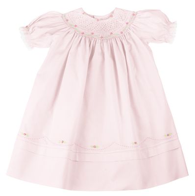 Pink Rosette Bishop Dress