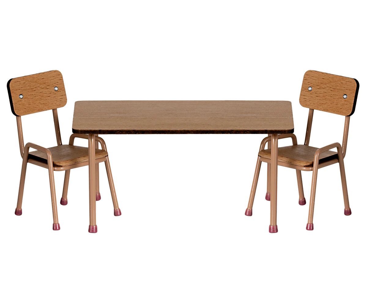 Table and Chair Set, Mouse Dark Powder