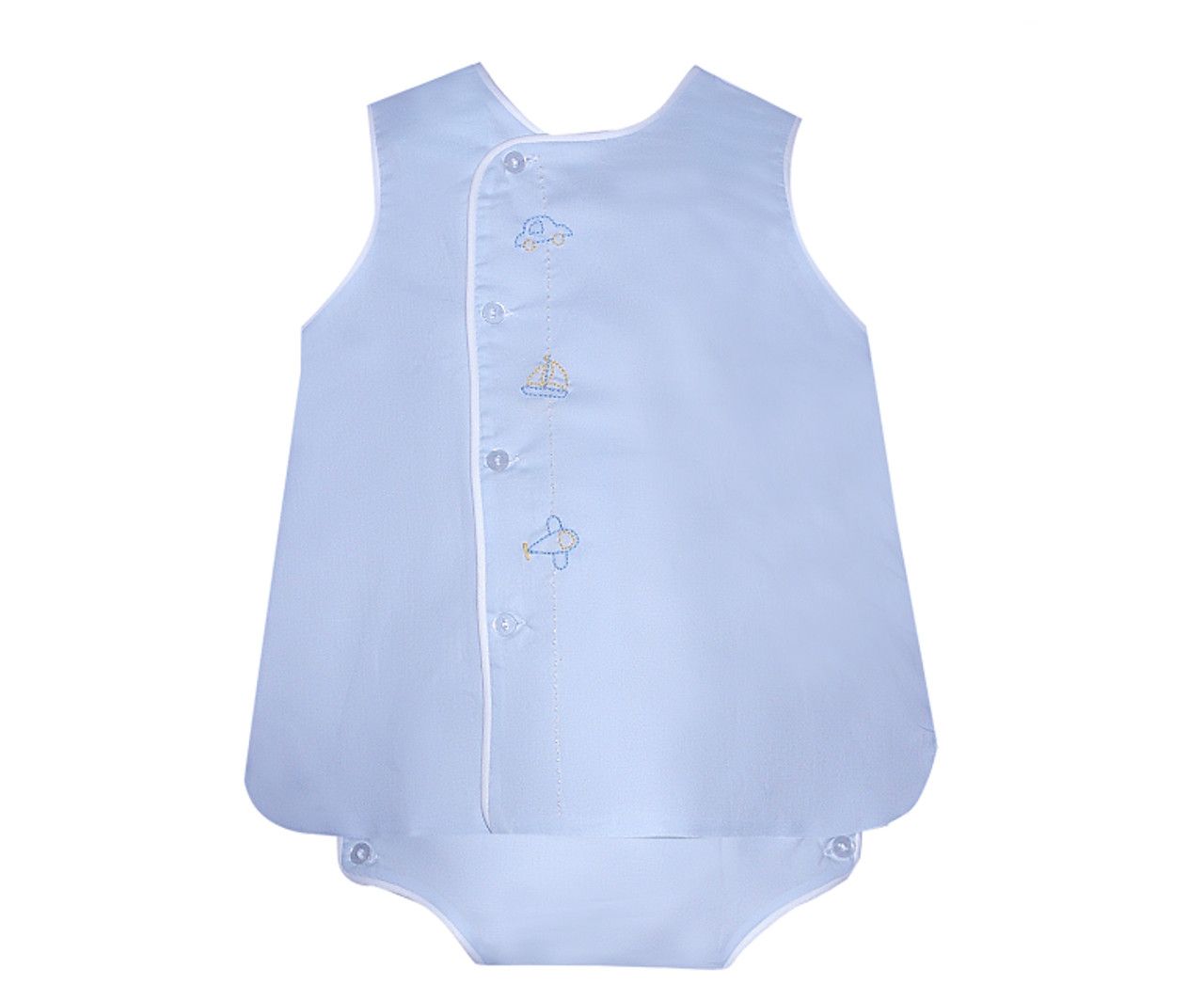 Blue Blanche Boy Diaper Set, Transportation