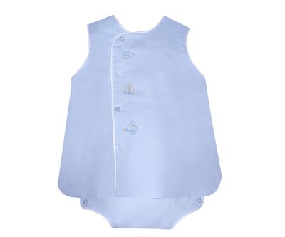 Blue Blanche Boy Diaper Set, Transportation