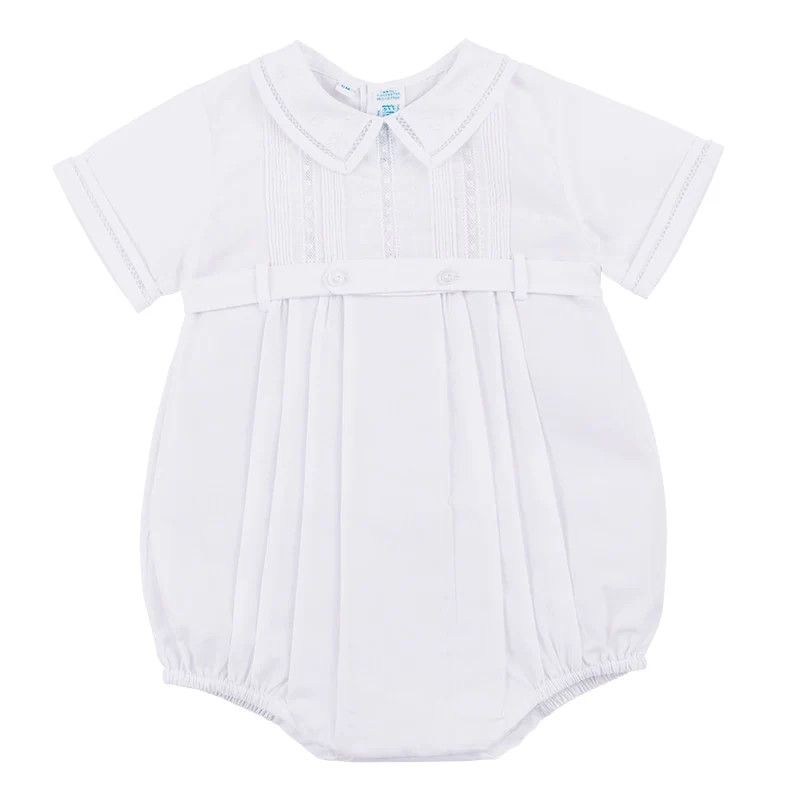 White Lace Button Belt Creeper