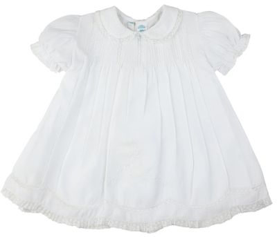 White Collared Lace Slip Dress