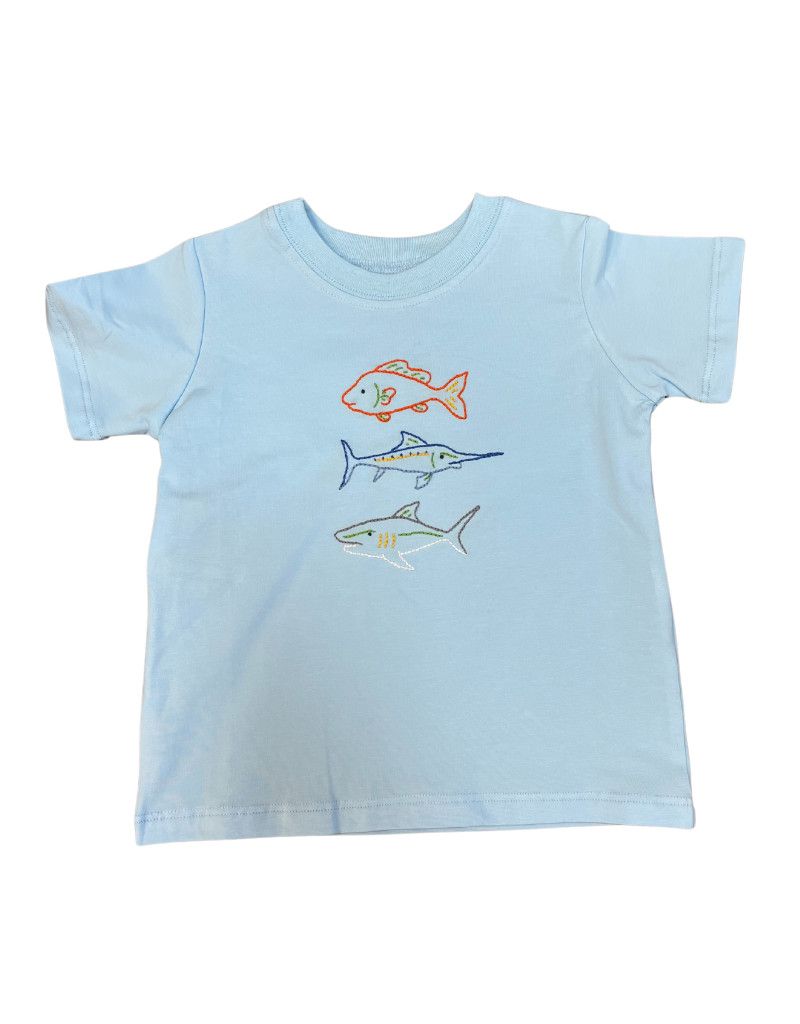 Houston Blue Shirt, Fishing Rodeo