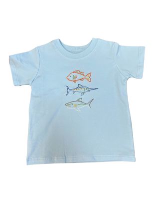 Houston Blue Shirt, Fishing Rodeo