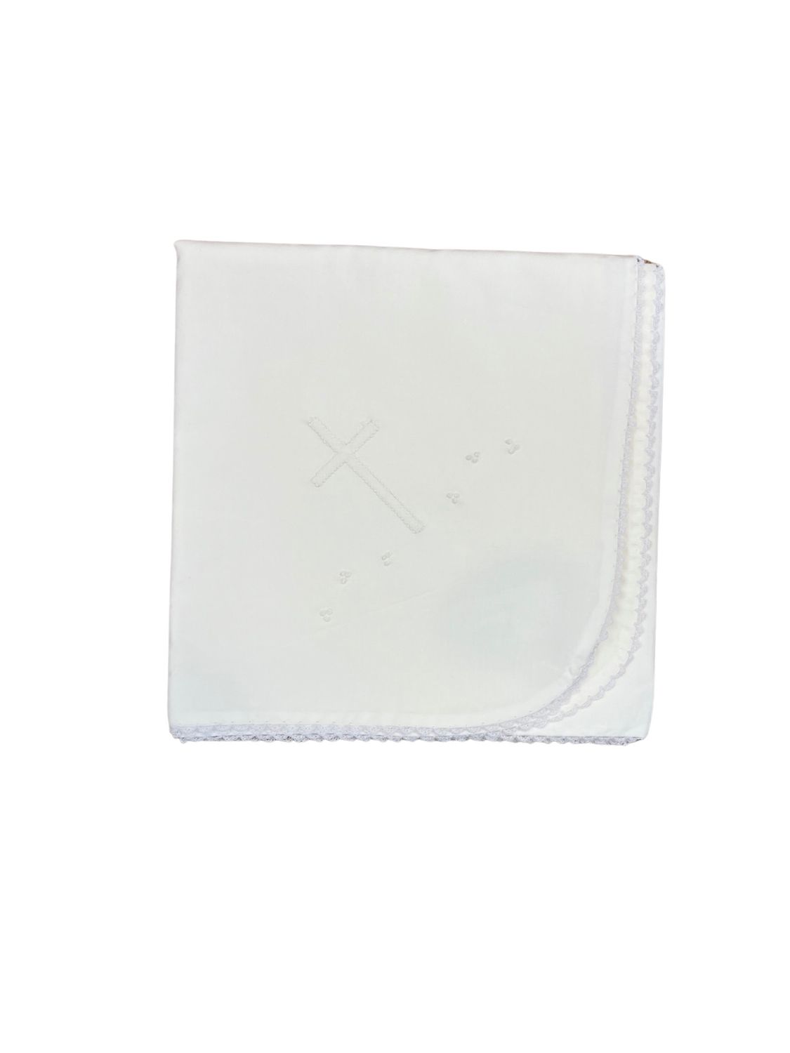 White Baby Blanket, Cross