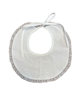 Girl White Bib w/ White Cross