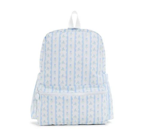 Backpacker Backpack Ribbon Floral Blue