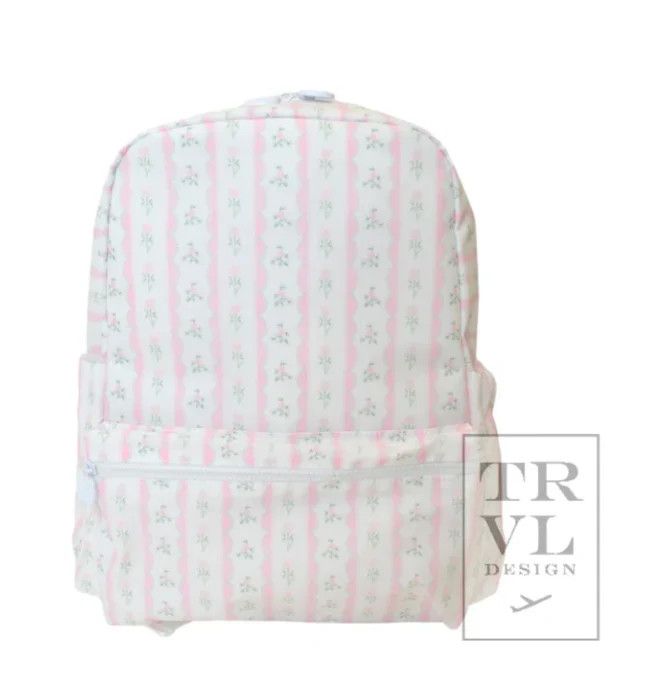 Backpacker Backpack Ribbon Floral Pink