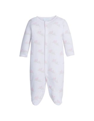 Printed Footie, Pink Bunnies