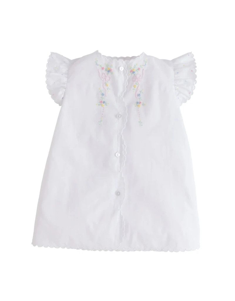 Tea Gown - Bow &amp; Flower NB