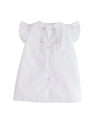 Tea Gown - Bow &amp; Flower NB