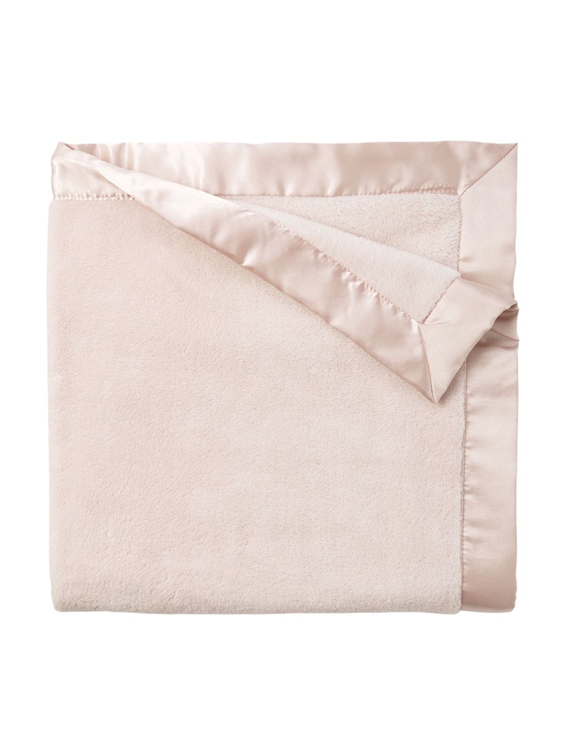 30x40 Satin Trim Flannel Fleece Blanket-Pink
