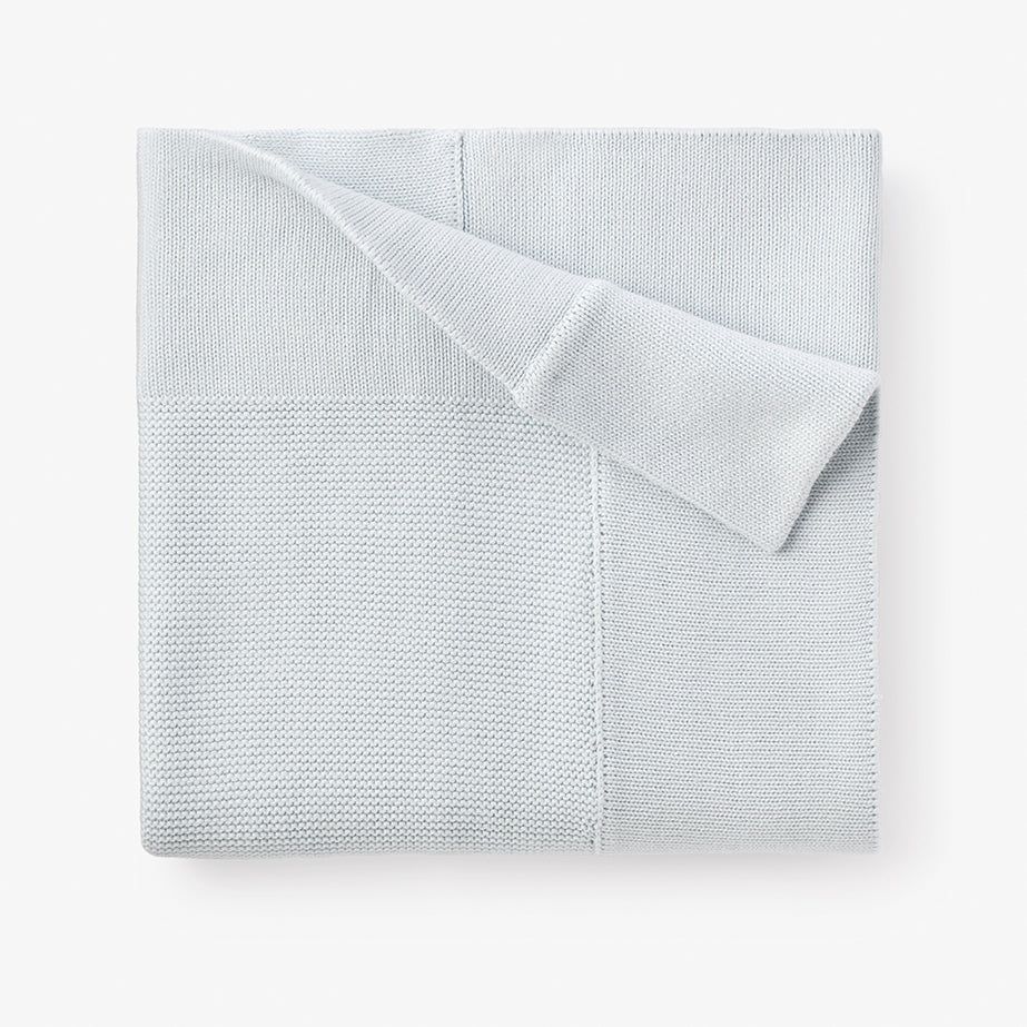 30x40 Pale Blue Sofia &amp; Finn Knit Blanket