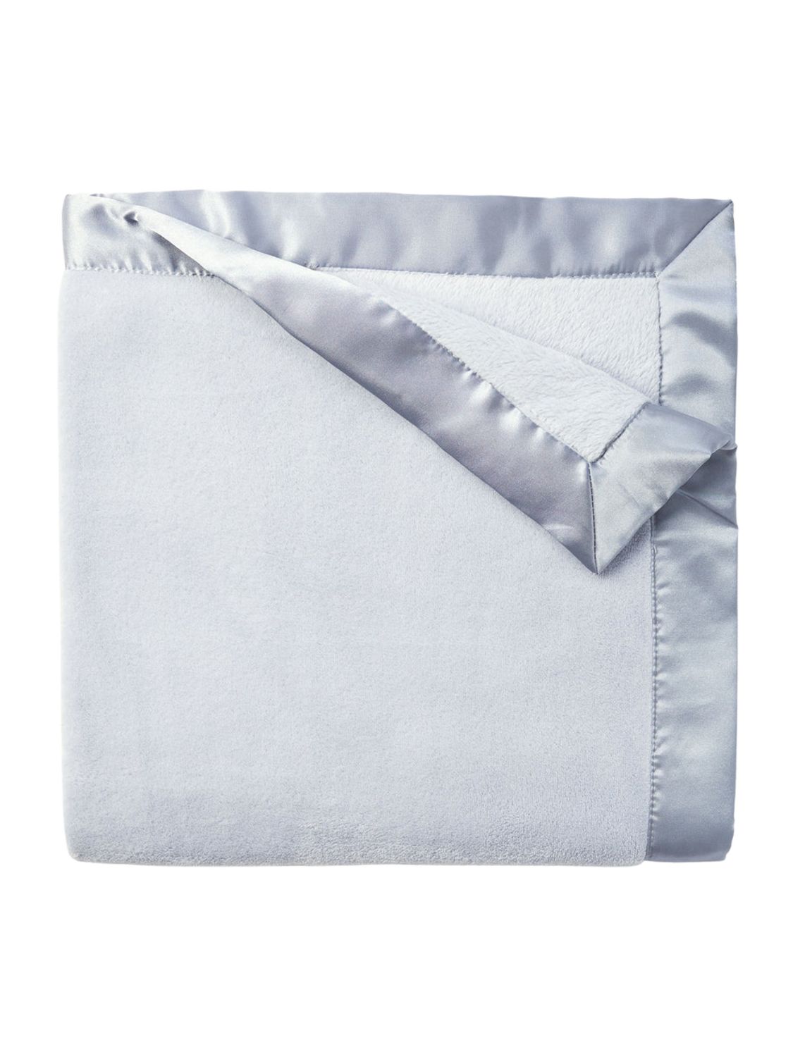30x40 Satin Trim Flannel Fleece Blanket-Blue