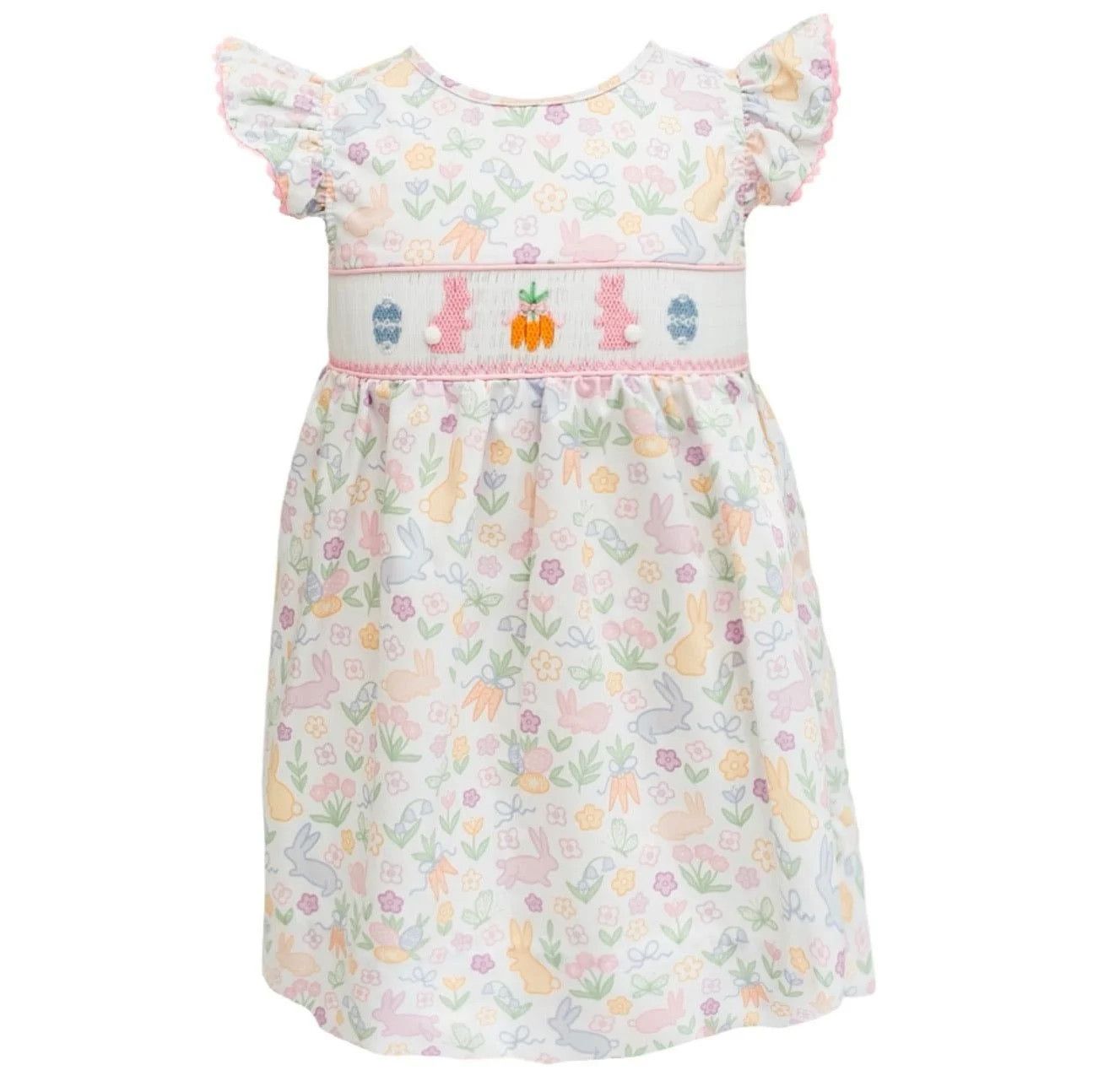 Smocked Bunny Garden Dress
