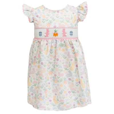 Smocked Bunny Garden Dress