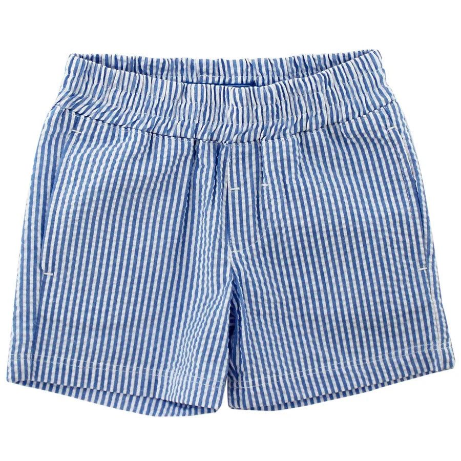 Seaside Pull On Short, Seaside Blue Seersucker