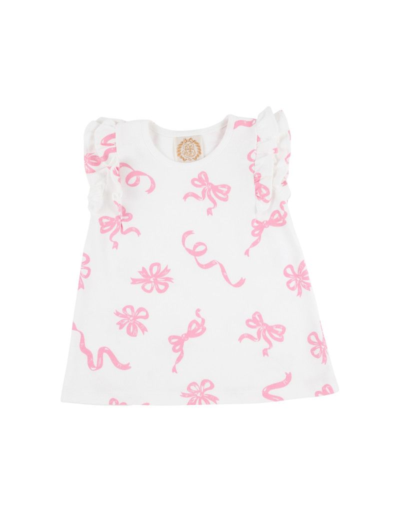 Ruehling Ruffle Top, Never Too Many Bows