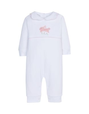 Pink Bunny Crochet Playsuit
