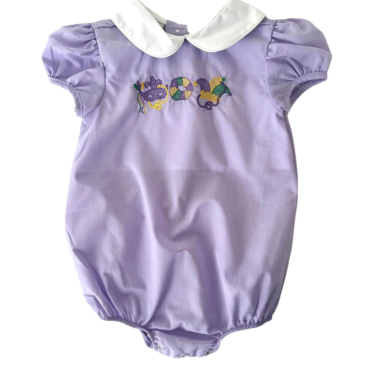 Mardi Gras Trio Embroidered Bubble