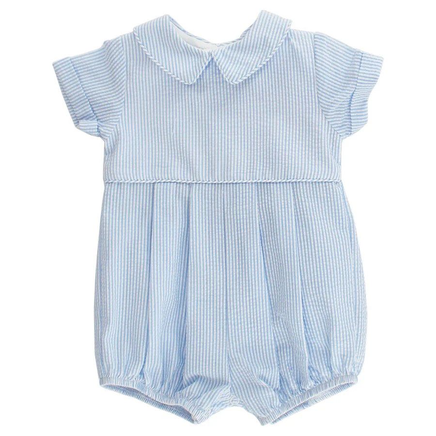 Blue Seersucker Stripe Dressy Bubble