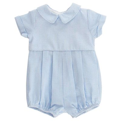 Blue Seersucker Stripe Dressy Bubble