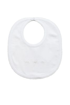 Proper Pima Bib, White with White