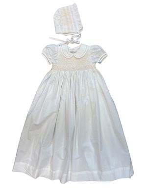 White Trudy Christening Gown
