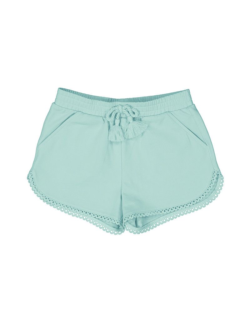 Chenille Shorts, Aqua