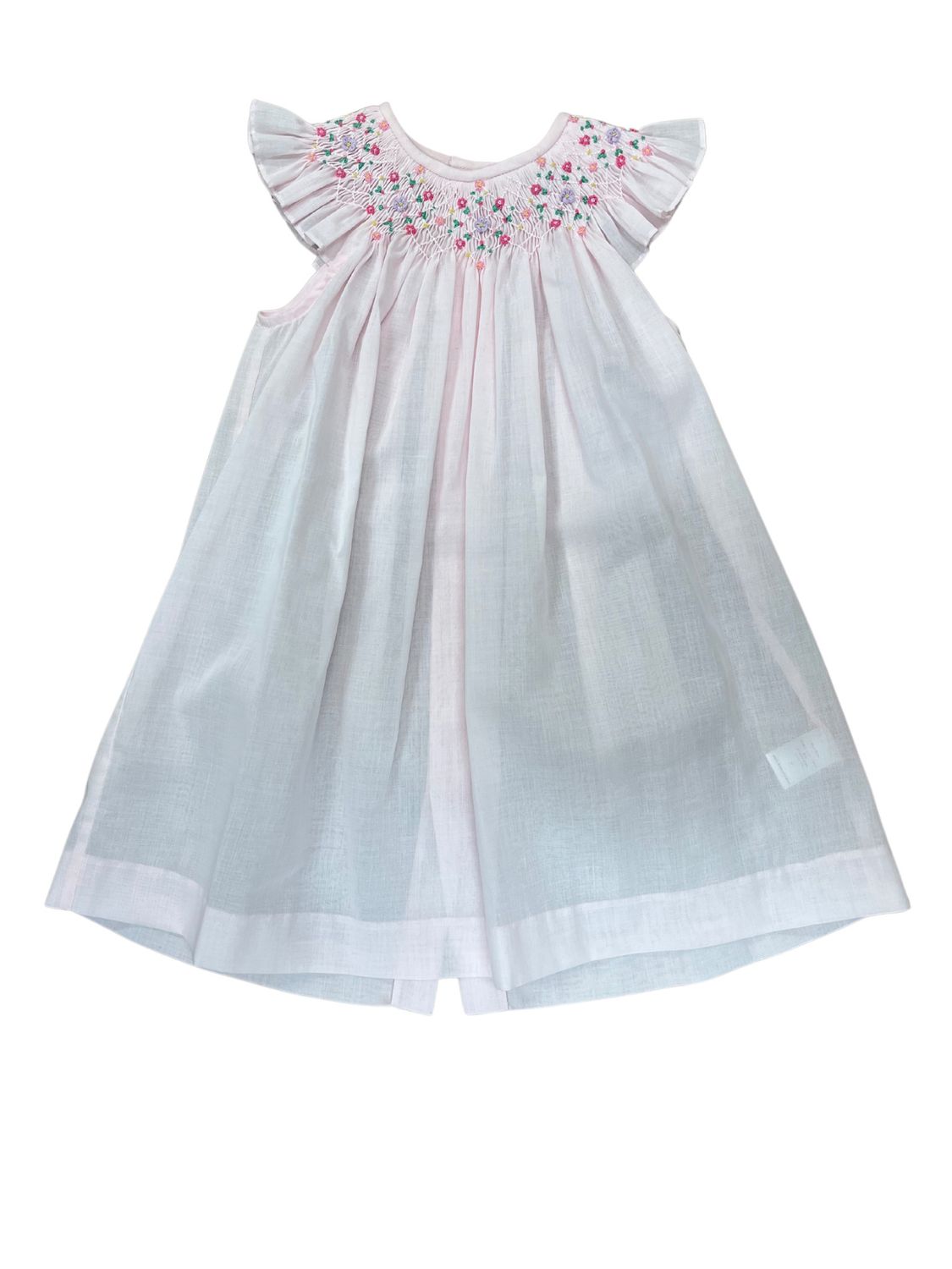 Classical Diamond Smock Bishop Float Dress, Pink