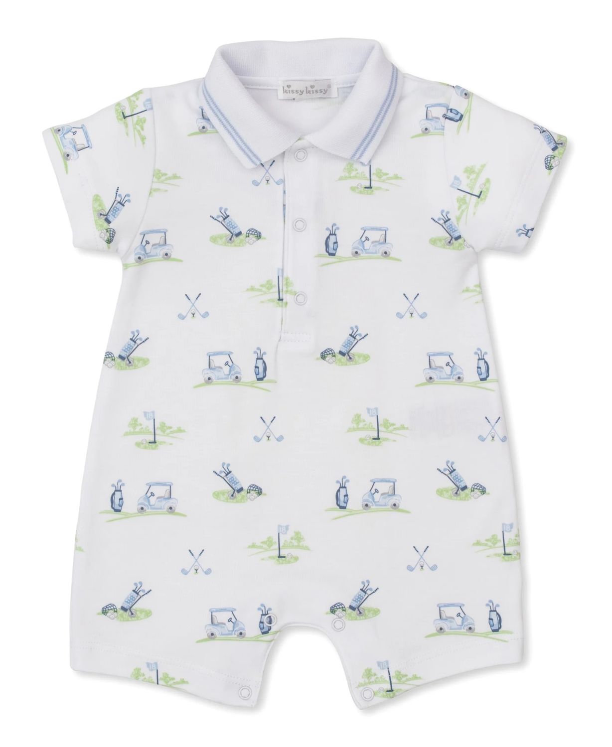 Collared Fairway Four Printed Playsuit
