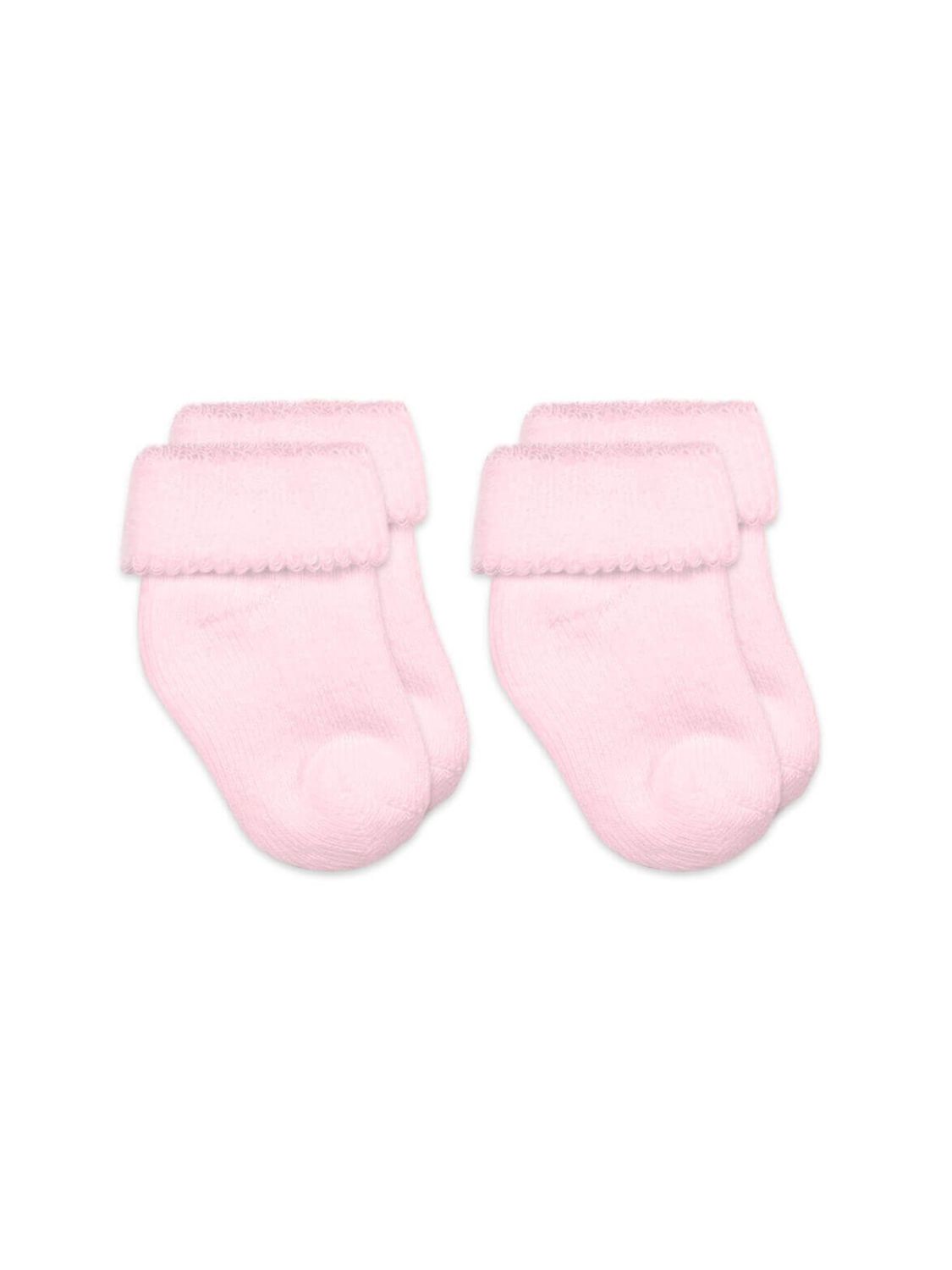 Terry Turn Cuff Bootie Socks 2 Pair Pack 2604 Pink