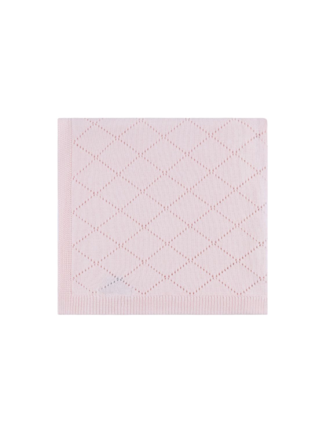 Pink Diamond Pointelle Blanket