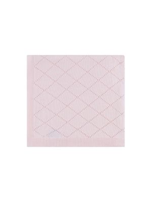 Pink Diamond Pointelle Blanket