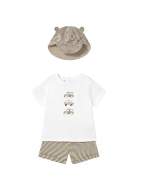 Car Short Set w Hat
