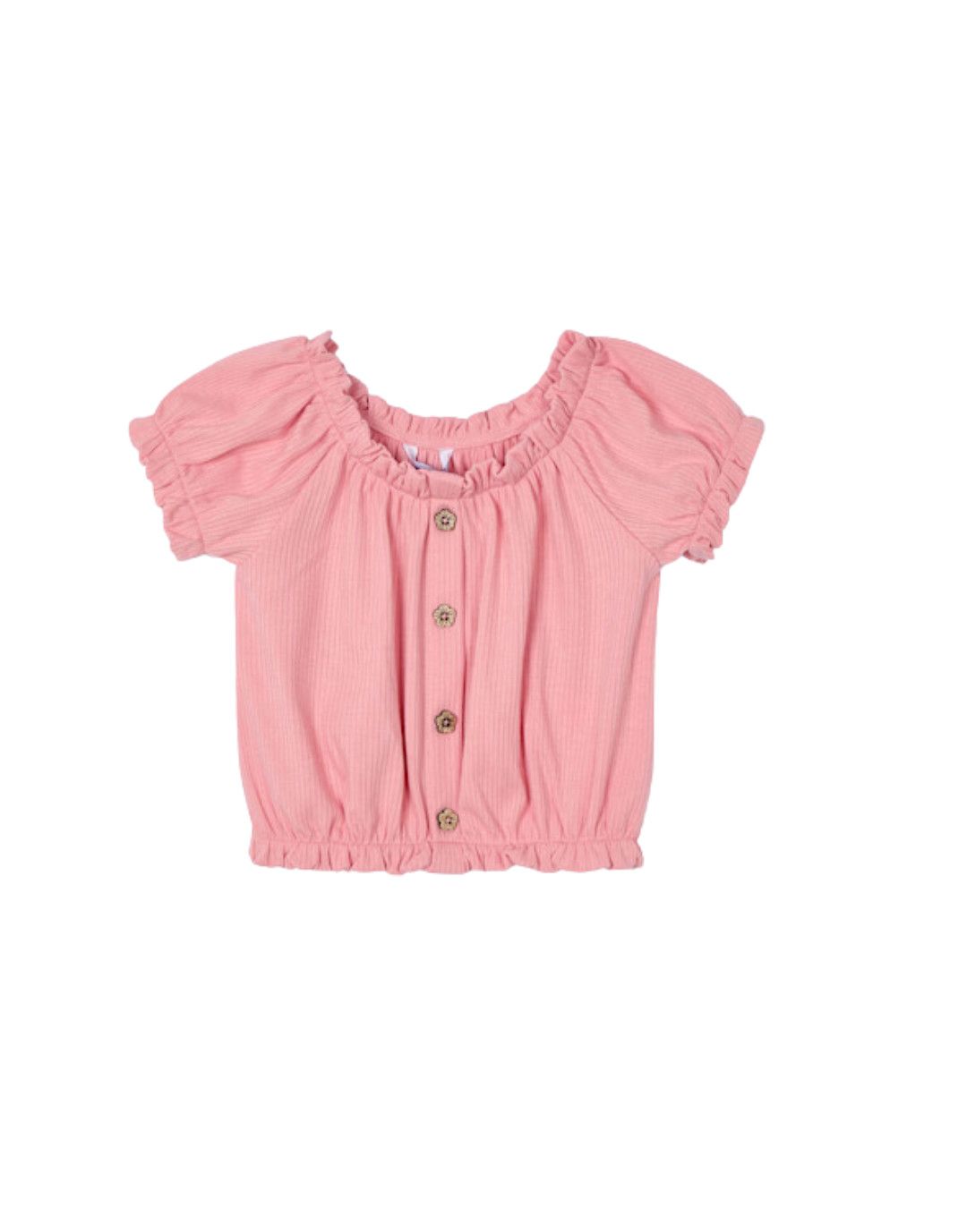 Salmon Ribbed Tshirt