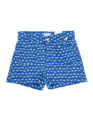 Patterned Shorts, Indigo