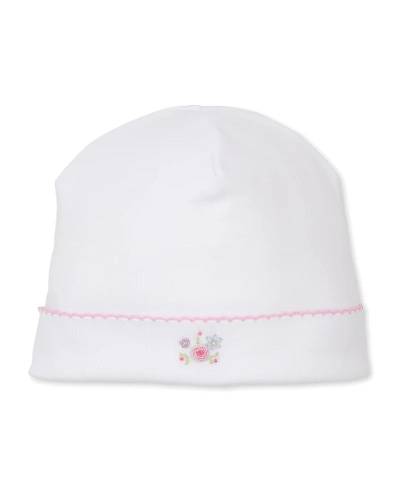 Premier Flowers &amp; Vines White Hand Emb. Hat