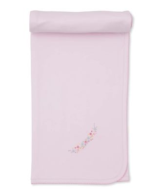 Premier Flowers &amp; Vines Pink Hand Emb. Blanket